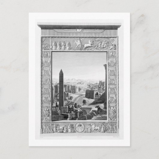 Frontispiece in Band 1 der `Beschreibung von Eg Postkarte (Vorderseite)