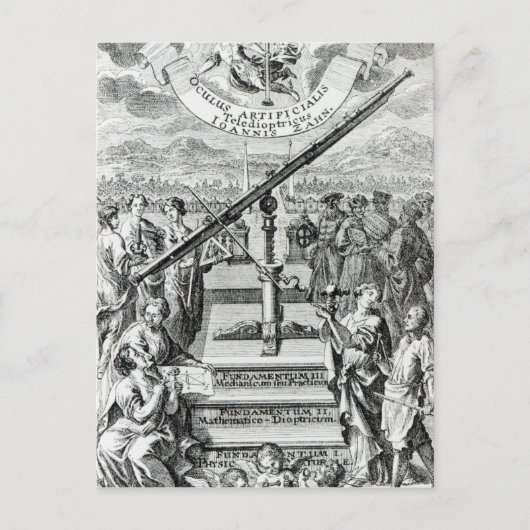 Frontispiece 'Oculus Artificialis Postkarte (Vorderseite)