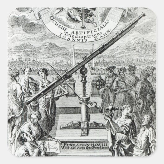 Frontispiece 'Oculus Artificialis Quadratischer Aufkleber (Vorderseite)