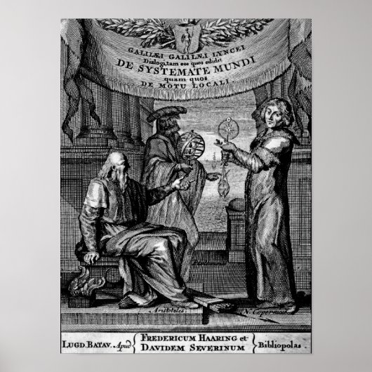 Frontispiece of 'Dialogus De Systemate Mundi' Poster (Vorne)