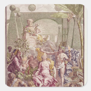 Frontispiece of 'Hortus Cliffortianus' von Carl Quadratischer Aufkleber