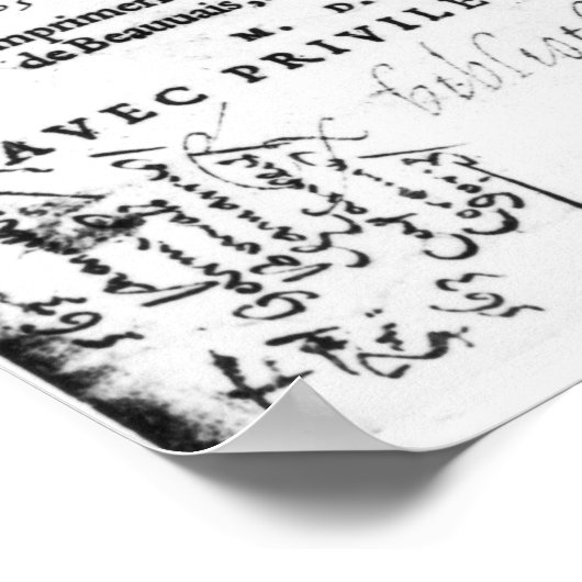 Frontispiece of 'La Defense et Illustration Poster (Ecke)