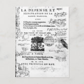 Frontispiece of 'La Defense et Illustration Postkarte (Vorderseite)