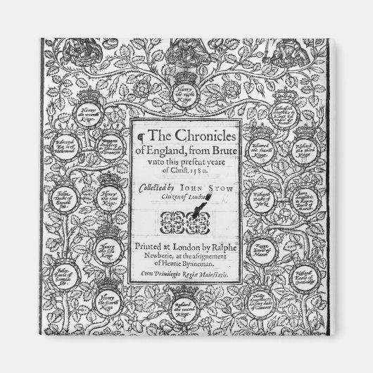 Frontispiece of 'The Chronicles of England' Magnet (Vorne)