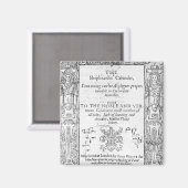 Frontispiece of 'The Shepeards Calender' Magnet (Vorderseite/Rückseite)