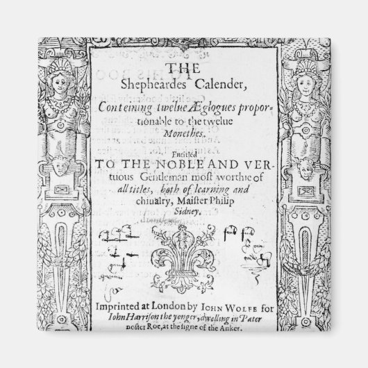 Frontispiece of 'The Shepeards Calender' Magnet (Vorne)