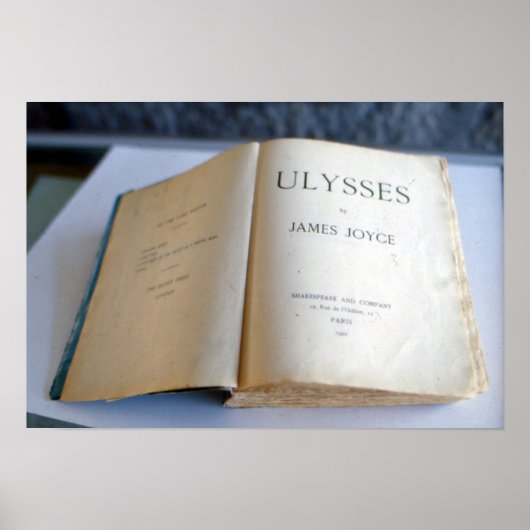 Frontispiece of 'Ulysses' von James Joyce Poster (Vorne)