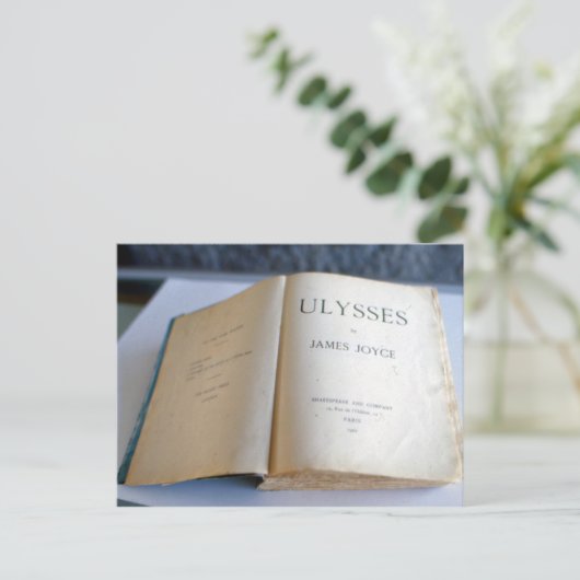 Frontispiece of 'Ulysses' von James Joyce Postkarte (Stehend Vorderseite)