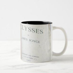 Frontispiece of 'Ulysses' von James Joyce Zweifarbige Tasse
