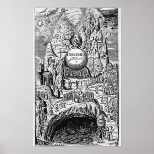 Frontispiece to George Withers 'Emblems', 1635 Poster