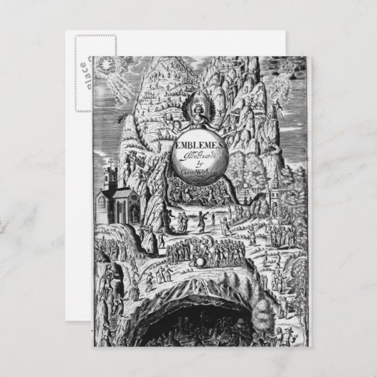 Frontispiece to George Withers 'Emblems', 1635 Postkarte (Vorne/Hinten)