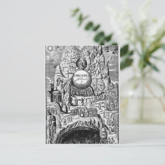 Frontispiece to George Withers 'Emblems', 1635 Postkarte (Stehend Vorderseite)