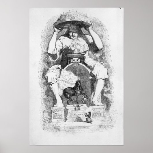 Frontispiece to 'Gullivers Reisen' von Poster (Vorne)
