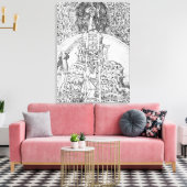 Frontispiece to 'Il Monte Sancto di Dio', 1477 Leinwanddruck (Insitu (Wohnzimmer))