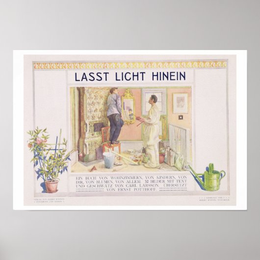 Frontispiece to 'Lasst Licht Hinin' (`Gelassen in  Poster (Vorne)