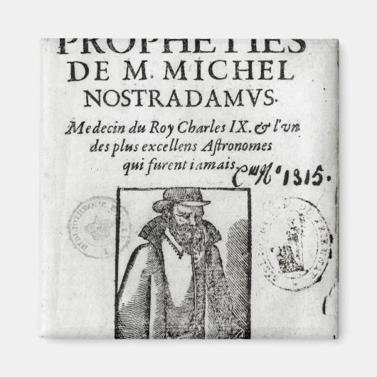 Frontispiece to 'Les Propheties de M. Michel Magnet (Vorne)