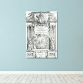 Frontispiece to 'Quattro libri dell'architettura' Leinwanddruck (Insitu (Holzboden))
