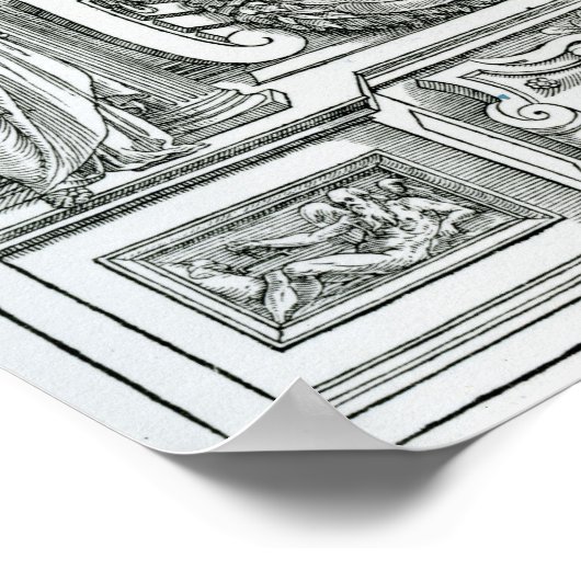 Frontispiece to 'Quattro libri dell'architettura' Poster (Ecke)