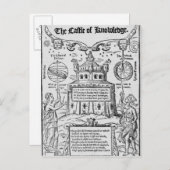 Frontispiece to 'The Castle of Knowledge' Postkarte (Vorne/Hinten)