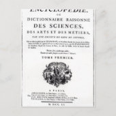 Frontispiece to 'The Encyclopedia Postkarte (Vorderseite)