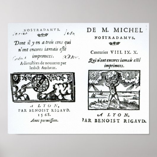 Frontispiece to 'The Prophecies Poster (Vorne)