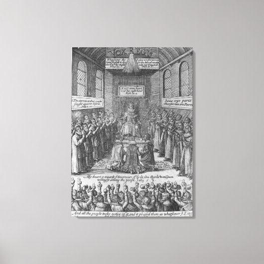 Frontispiece to 'Vox Regis' von Thomas Scott Leinwanddruck (Vorderseite)