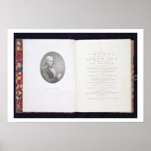 Frontispiece und Titelseite von "A Voyage to the S Poster (Vorne)