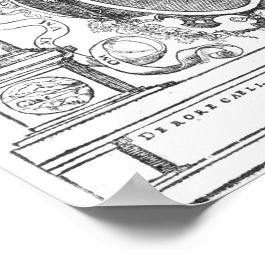 Frontispiece von "Monas Hieroglyphica" Poster (Ecke)