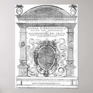 Frontispiece von "Monas Hieroglyphica" Poster