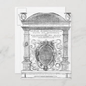 Frontispiece von "Monas Hieroglyphica" Postkarte (Vorne/Hinten)