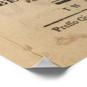 Frontispiece von Mozarts "Lucio Silla" Poster (Ecke)