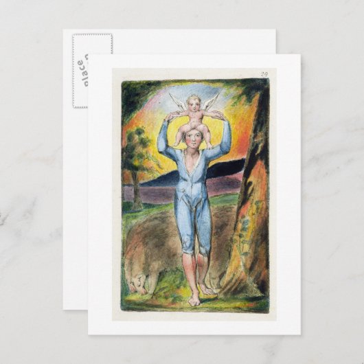 Frontispiece von "Songs of Innocence and of Exper Postkarte (Vorne/Hinten)