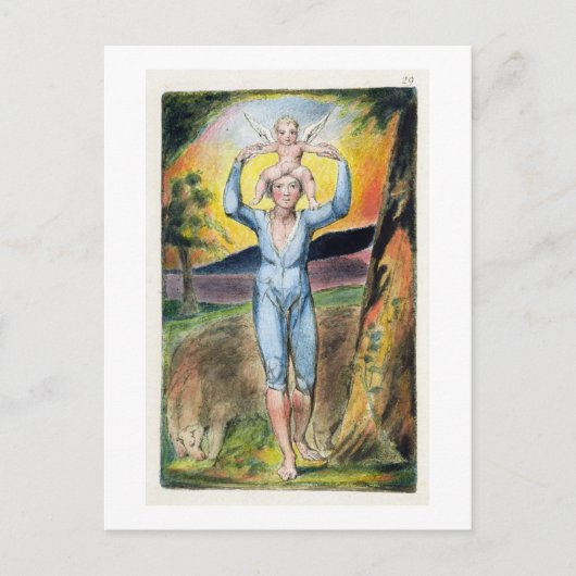 Frontispiece von "Songs of Innocence and of Exper Postkarte (Vorderseite)
