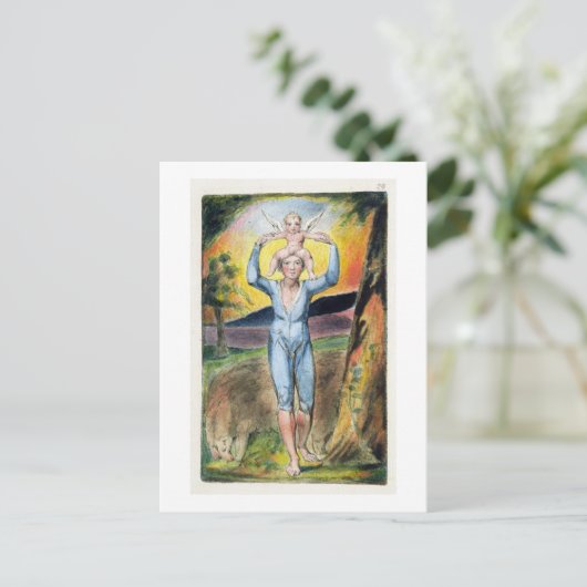 Frontispiece von "Songs of Innocence and of Exper Postkarte (Stehend Vorderseite)