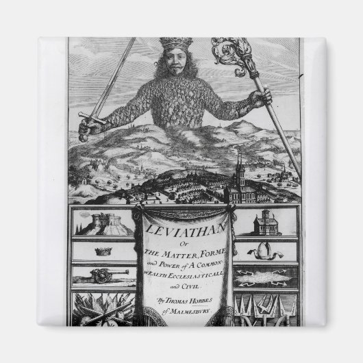 Frontispiece von Thomas Hobbes von Malmesbury Magnet (Vorne)