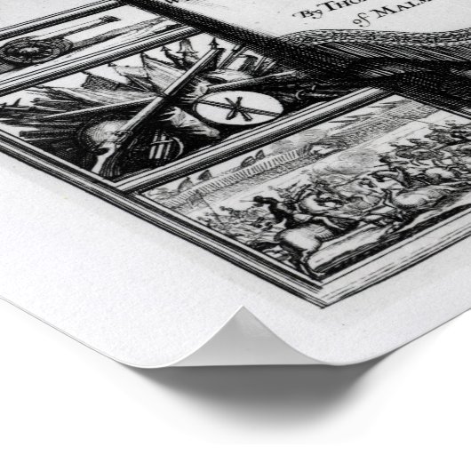 Frontispiece von Thomas Hobbes von Malmesbury Poster (Ecke)