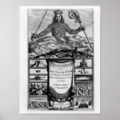 Frontispiece von Thomas Hobbes von Malmesbury Poster (Vorne)