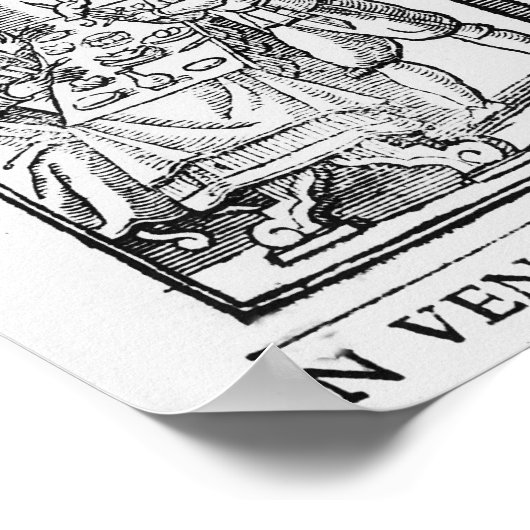 Frontispiece zum Koch Buch von Bartolomeo Scappi Poster (Ecke)