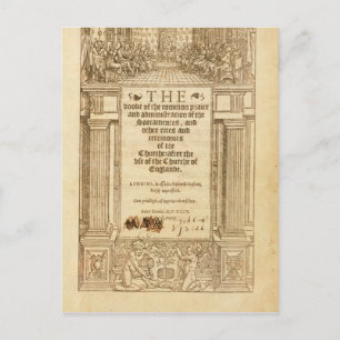 Frontispiz des "Buches des gemeinsamen Gebet" Postkarte