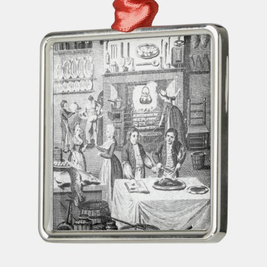 Frontispiz 'des Instructor der Haushälterin Silbernes Ornament (Links)