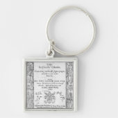 Frontispiz 'des Shepeards Calendar Schlüsselanhänger (Vorne)