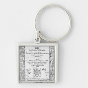 Frontispiz 'des Shepeards Calendar Schlüsselanhänger
