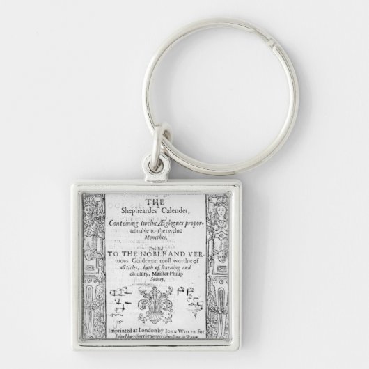 Frontispiz 'des Shepeards Calendar Schlüsselanhänger (Vorne)