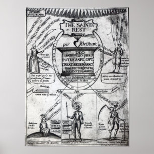 Frontispiz, "die Heiligen ewig Rest Poster