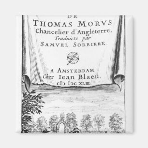 Frontispiz, 'die Utopie von Thomas More Magnet