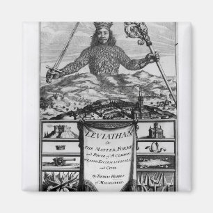Frontispiz durch Thomas Hobbes von Malmesbury Magnet