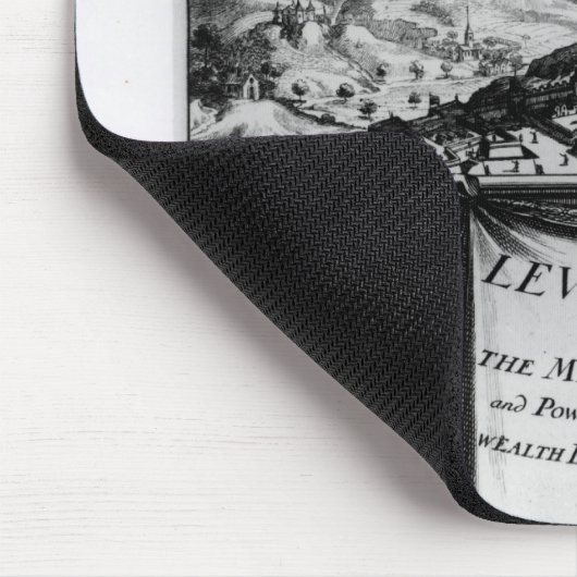 Frontispiz durch Thomas Hobbes von Malmesbury Mousepad (Ecke)