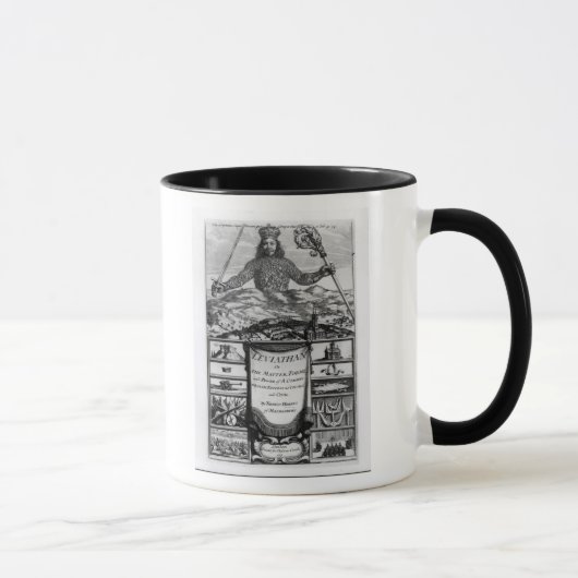 Frontispiz durch Thomas Hobbes von Malmesbury Tasse (Rechts)