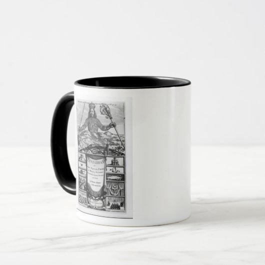 Frontispiz durch Thomas Hobbes von Malmesbury Tasse (Vorderseite Links)