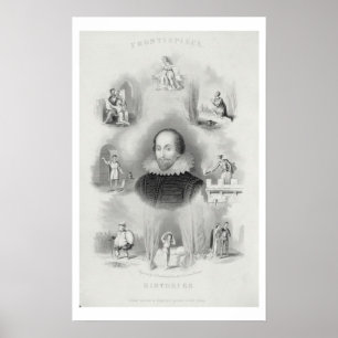 Frontispiz für die "Geschichten", 'vom Comple Poster